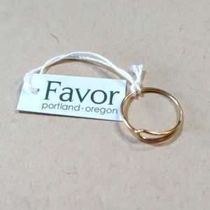 NWT 'Drip' Ring 14k Gold Fill Favor Jewelry Ring Size 7
